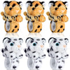 Sosation 6 Pcs Tiger Leopard Stuffed Animal Slap Bracelets For Kids Hug Slap Bracelet Bulk Tiger Leopard Stuffed Animal Plush Ki