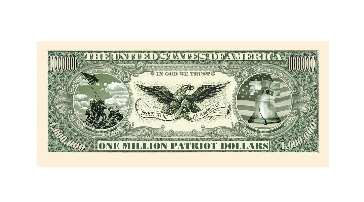 (25) Patriot Million Dollar Bill