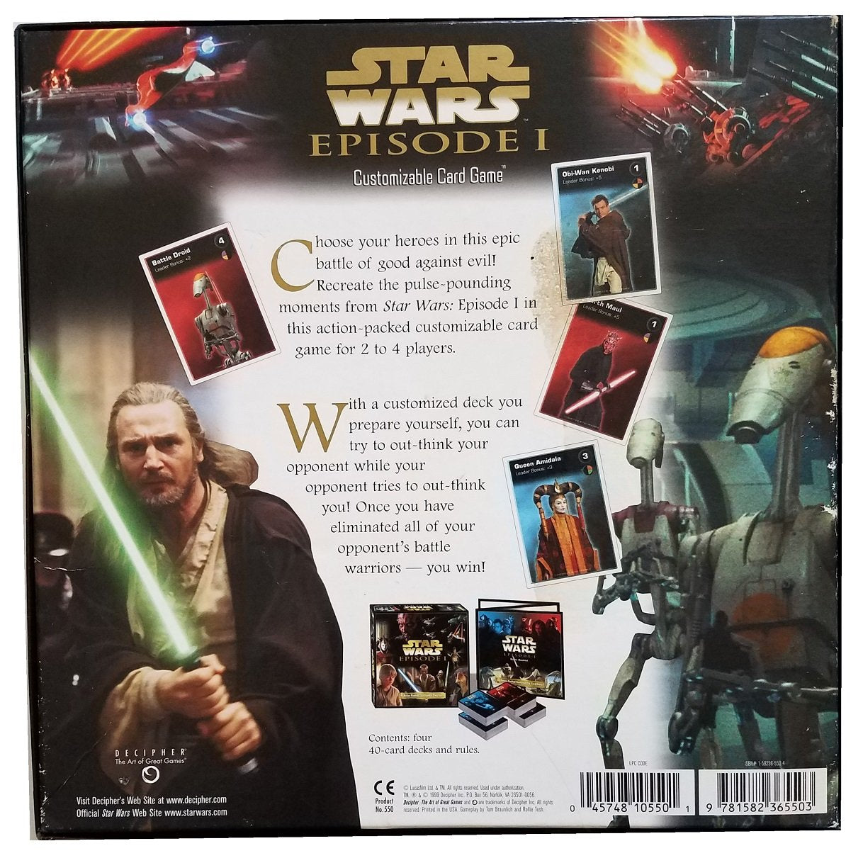 Star Wars Episode 1 Customizable Card Game