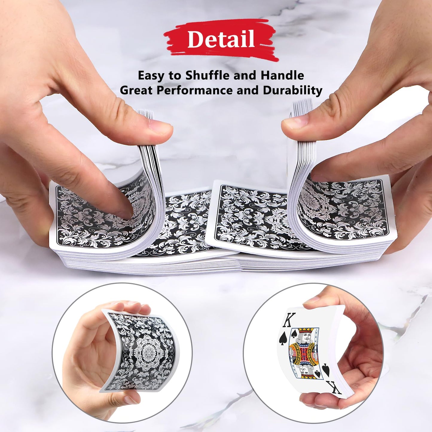 Playing Cards,Deck Of Cards,Playing Cards 2 Pack,Poker Cards Professional Set,Jumbo Index Large Print Playing Cards For Adults S
