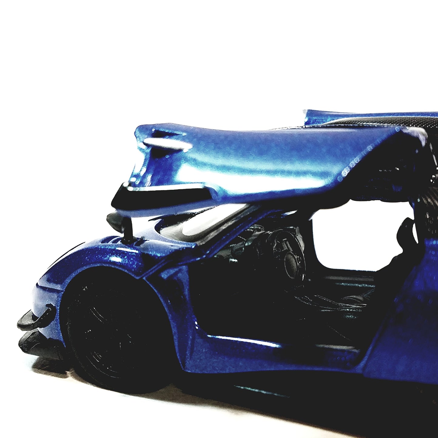 Kinsmart 2016 Pagani Huayra Bc Blue 5' 1:38 Scale Die Cast Metal Model Toy Car W/Pullback Action