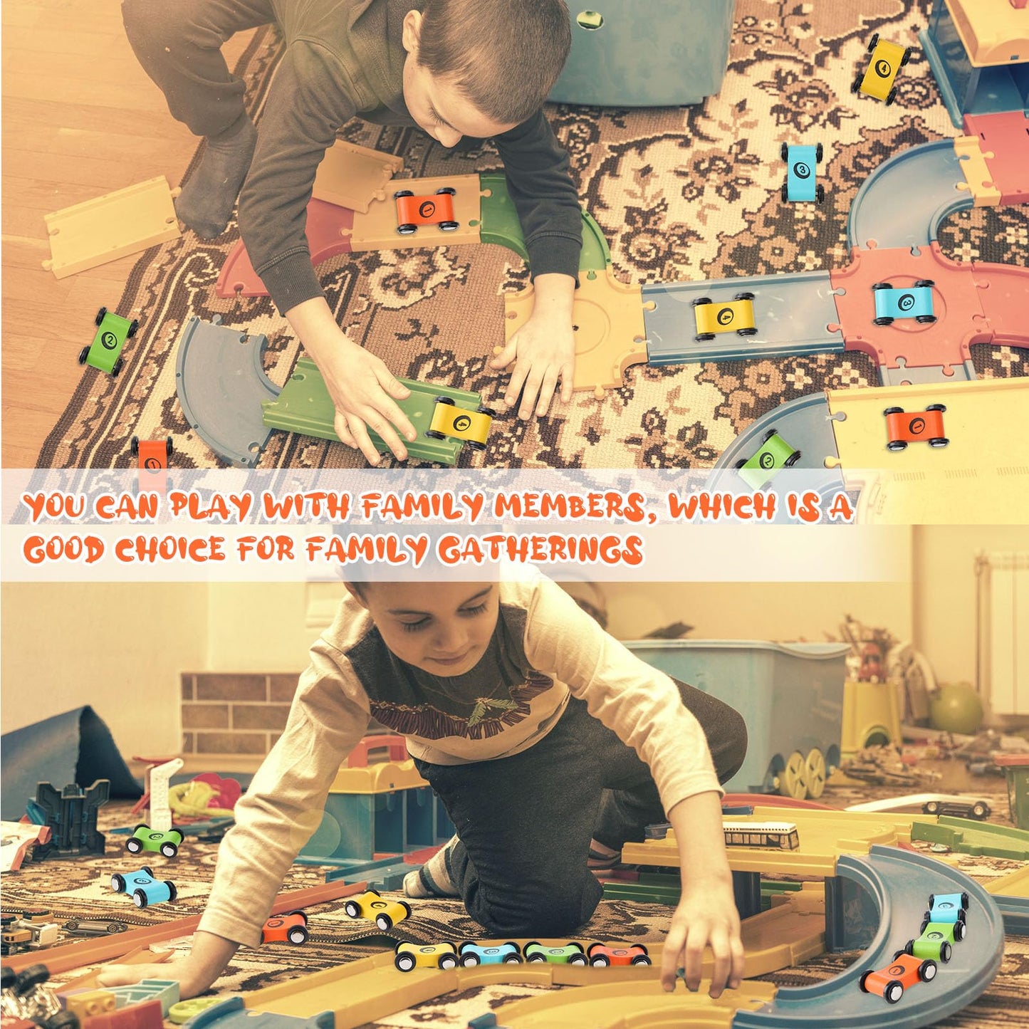 Xlsxexcl 24 Pcs Wooden Cars For Ramp, Wooden Car Ramp Replacement Car Toy Vehicle Play Sets Top Bright Car Ramp Toy For Race Tra
