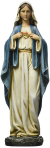 Roman Joseph'S Studio, 14' H Immaculate Heart Of Mary Figure, Renaissance Collection, Religious Home Decor, Devout Gift,