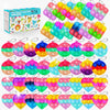 57PCS Party Favors for Kids Fidget Toys Bulk Its Birthday Party Favors for Kids Toddlers mature-themed Small Classroom Prizes Box Fidgets Toys for Kids Treasure Chest Goodie Bag Stuffers Bubbles Poppers