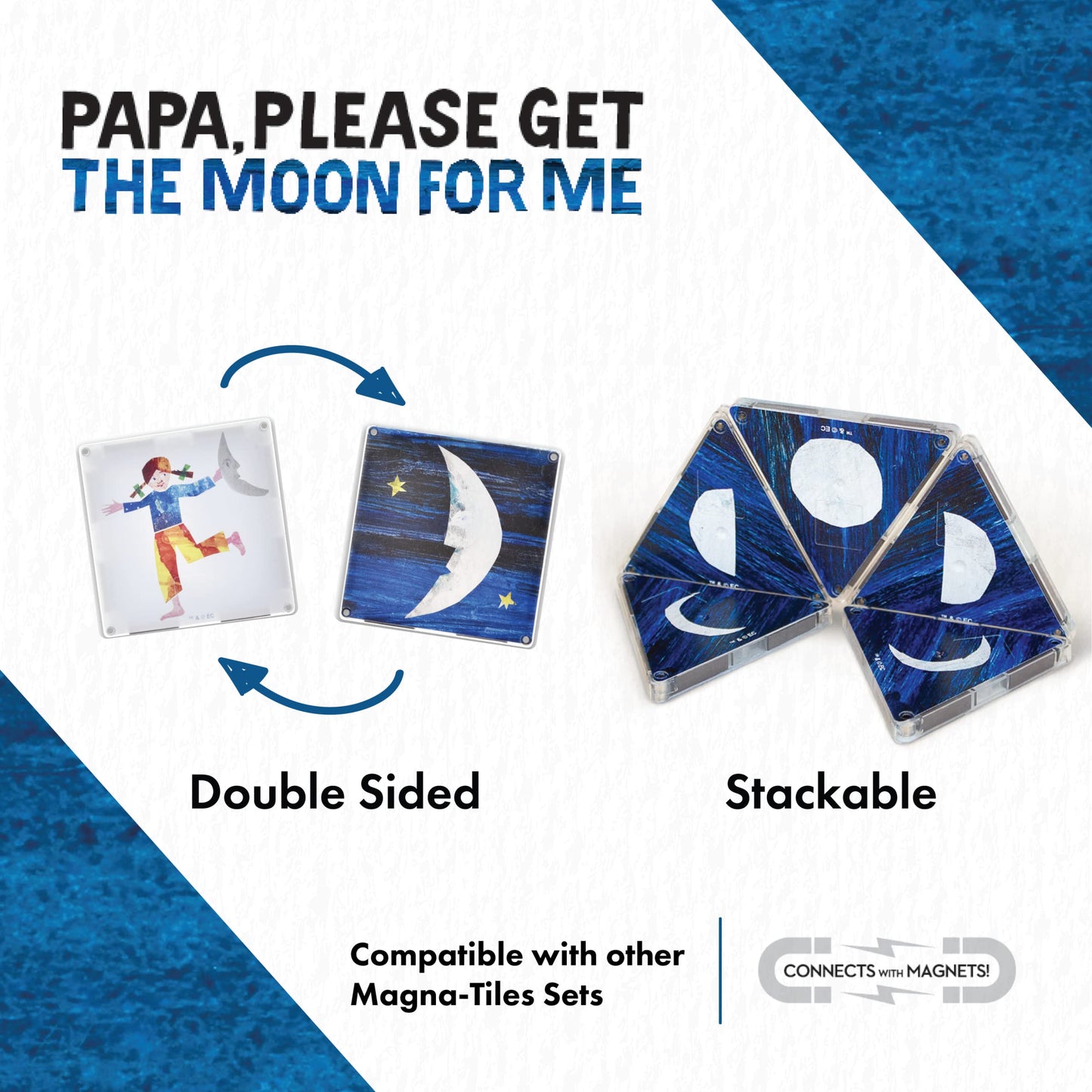 Papa Moon Magnetic Tiles by CreateOn