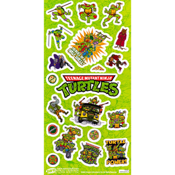 Nickelodeon TMNT Sticker Sheets Bundle - 12 Pack Party Favors for Kids Birthday Goodie Bags - Fun Paper TMNT Party Supplies