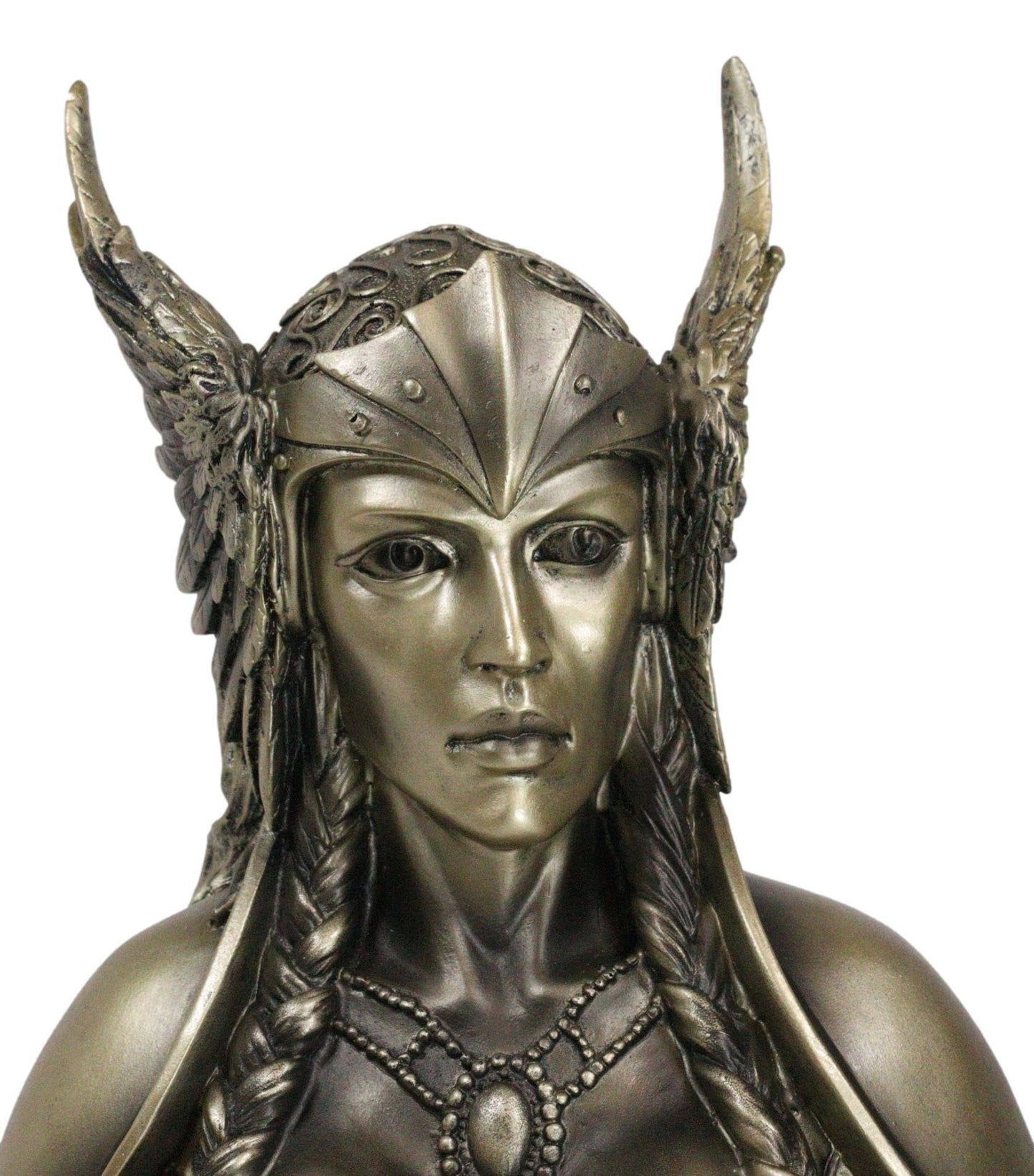 Ebros Norse Viking Mythology Poetic Edda Goddess Valkyrie Bust Statue 11' Tall Chooser Of The Slain Odin Maiden Decorative Figurine