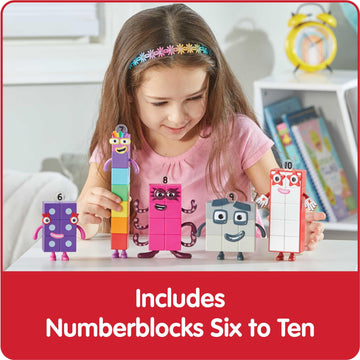 hand2mind Numberblocks Friends Figures Set - Action Figures for Kids, Math Toys, Counting Blocks, Birthday & Easter Gifts, Multicolor