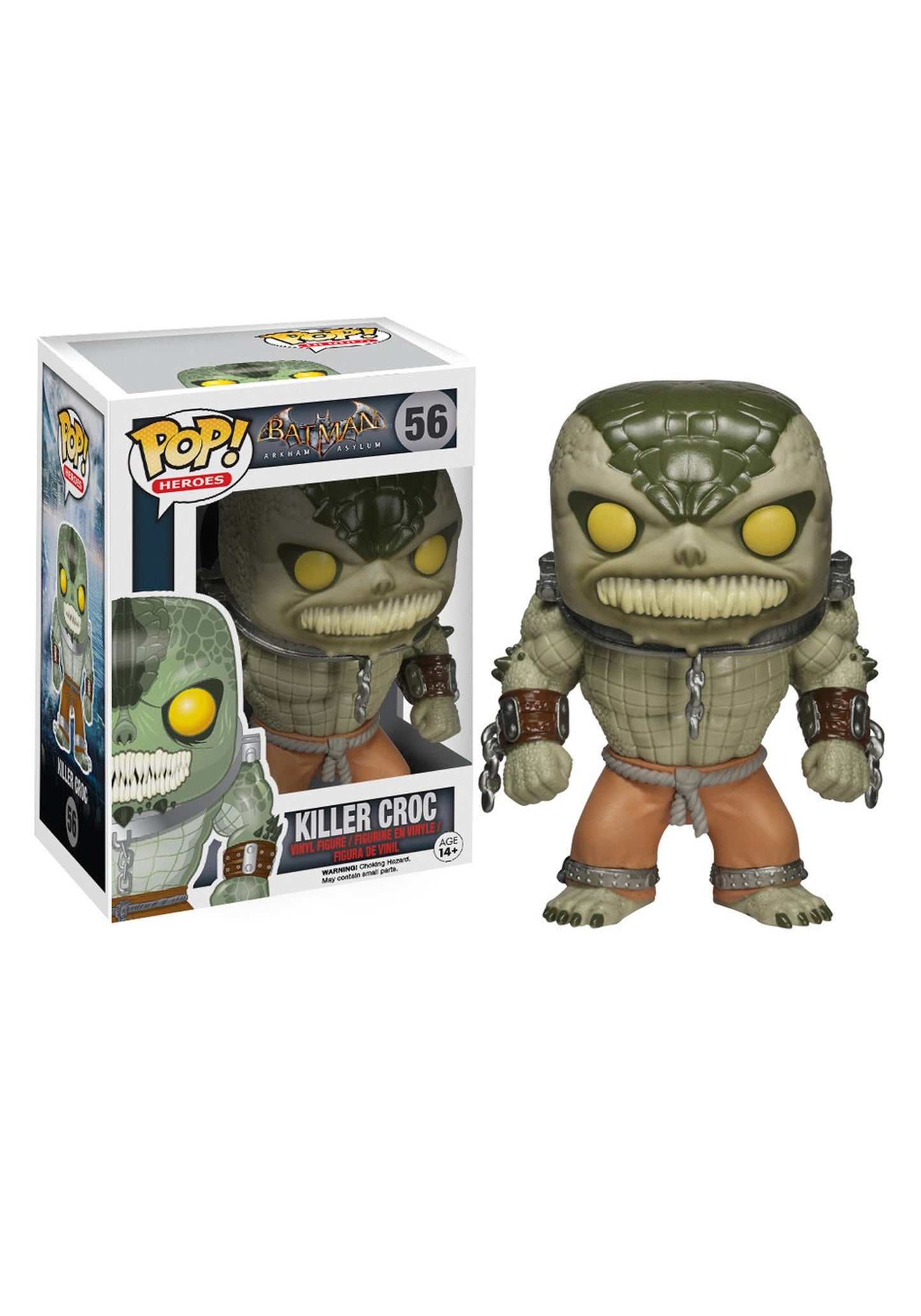 Funko POP Heroes Arkham Asylum Killer Croc Vinyl Figure - Multicoloured, Model 4326