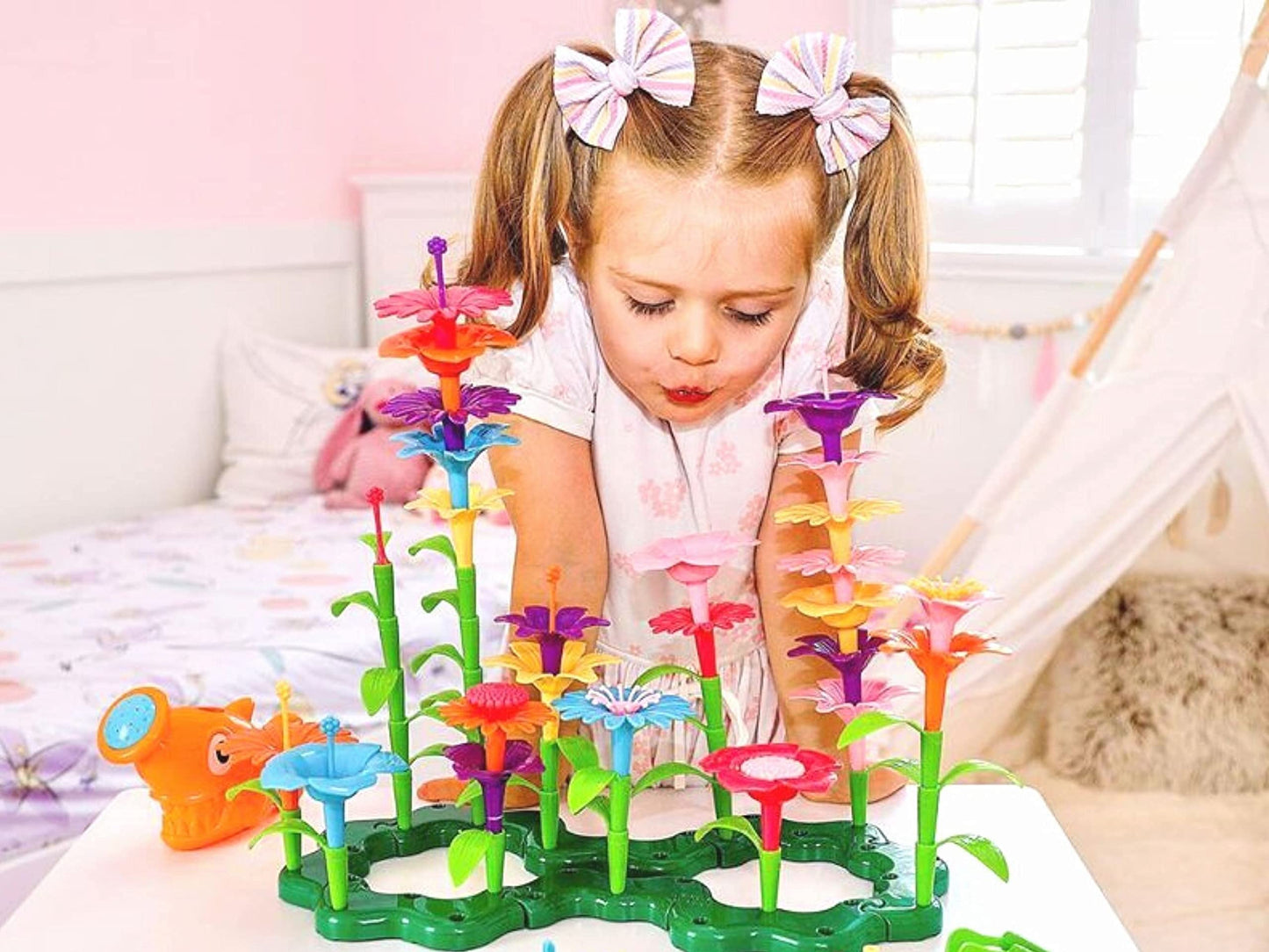 Axel Adventures Flower Garden Building Toy, Stem For 3 Year Old, Flower Building Toy Set, Build A Garden Stem Toy, Girl Toys Age 2-3 Years, Flower Garden Building Toys, Toddler Girl Toys Age 2-3 (46)
