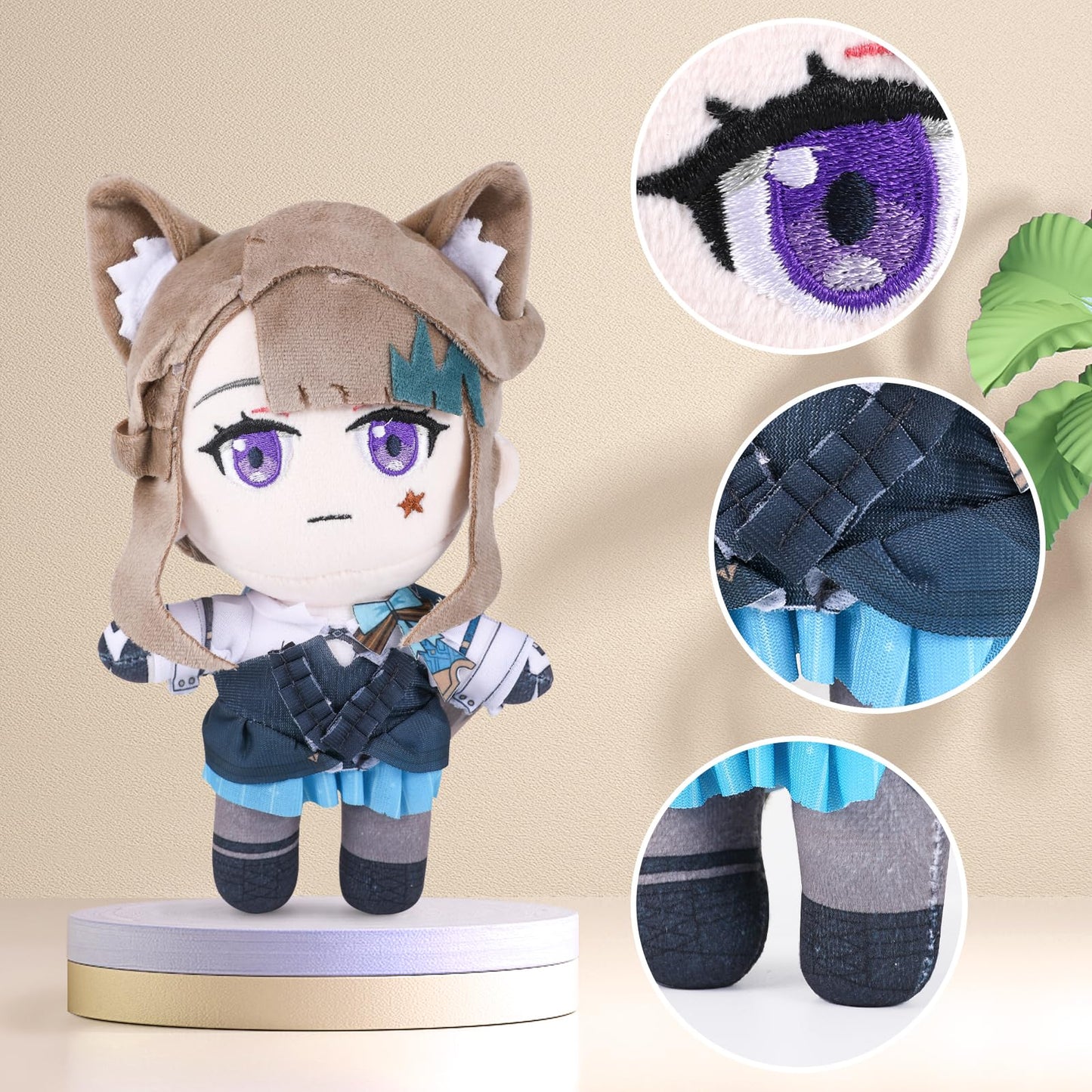 Genshin Impact Character Plush Doll, Plushie Stuffed Doll, Costume Plushy Props For Genshin Fans (Lynette)