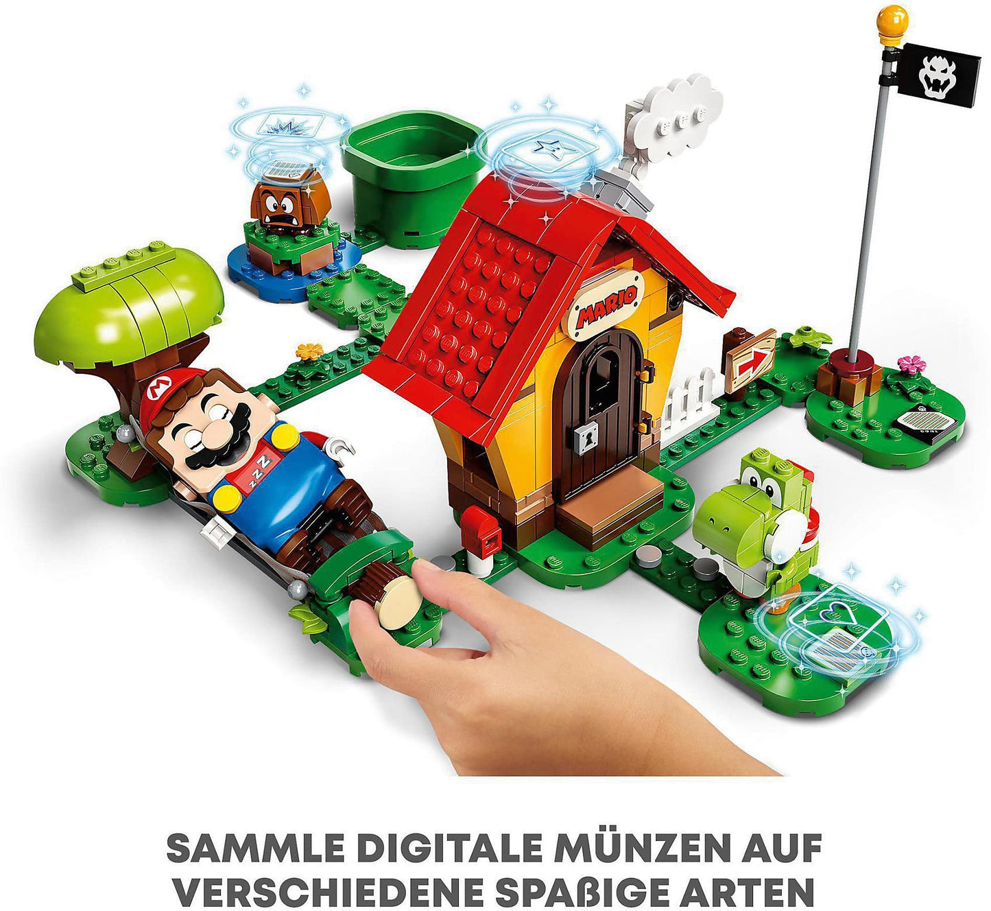 Lego 71367 Super Mario House & Yoshi Expansion Set Buildable Toy Game, Gifts For Girls & Boys Age 6 Plus Years Old With Yoshi And Goomba Figures