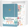 Clever Fox Gratitude Journal Premium - Happiness, Positivity & Affirmation Journal - Inspirational Daily Notebook, 6 Months (Aqu