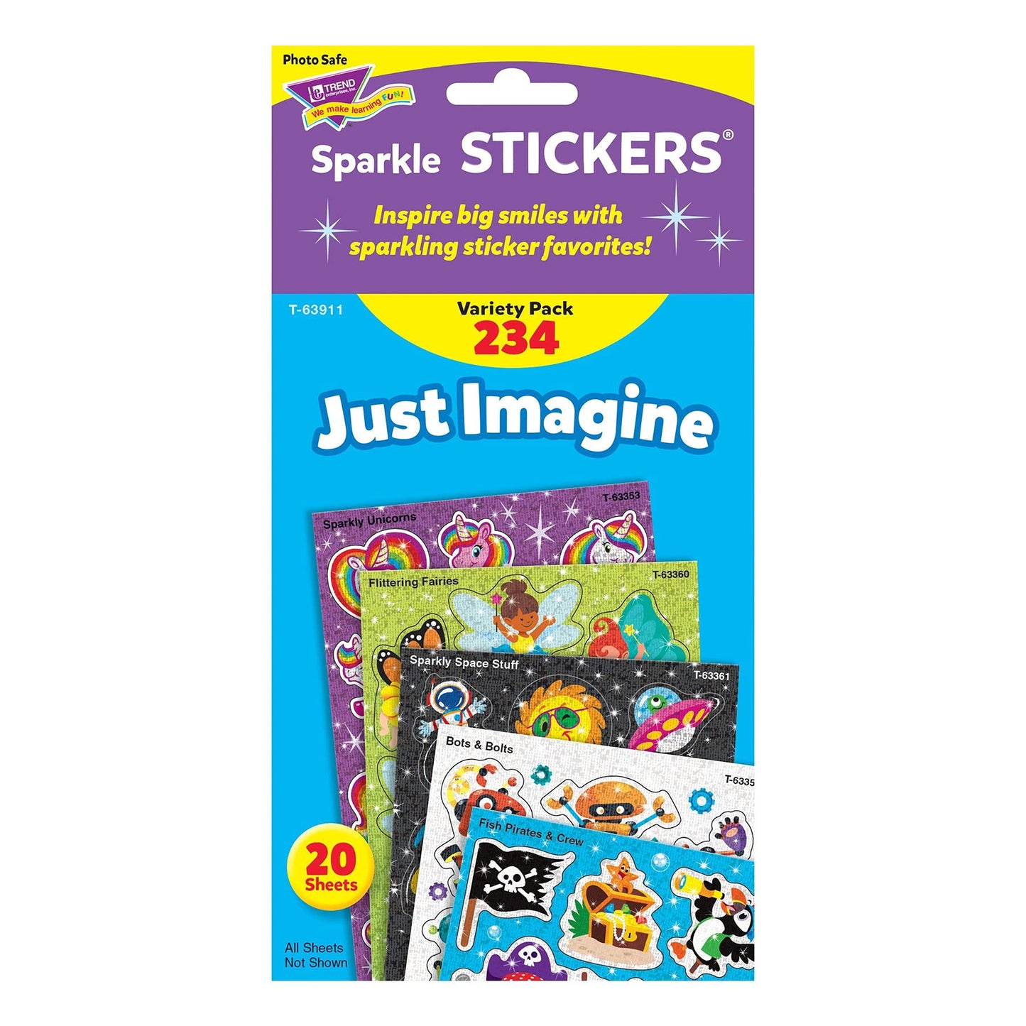 JUST IMAGINE SPARKLE STICKERS