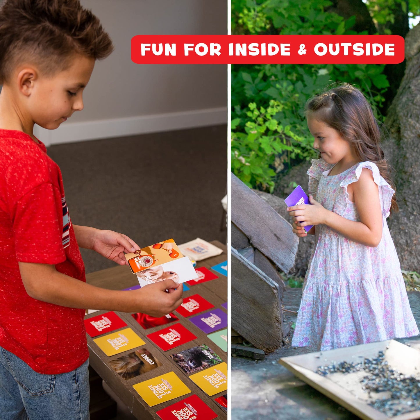 Joifuli Look And See Scavenger Hunt Indoor Outdoor Card Game For Kids