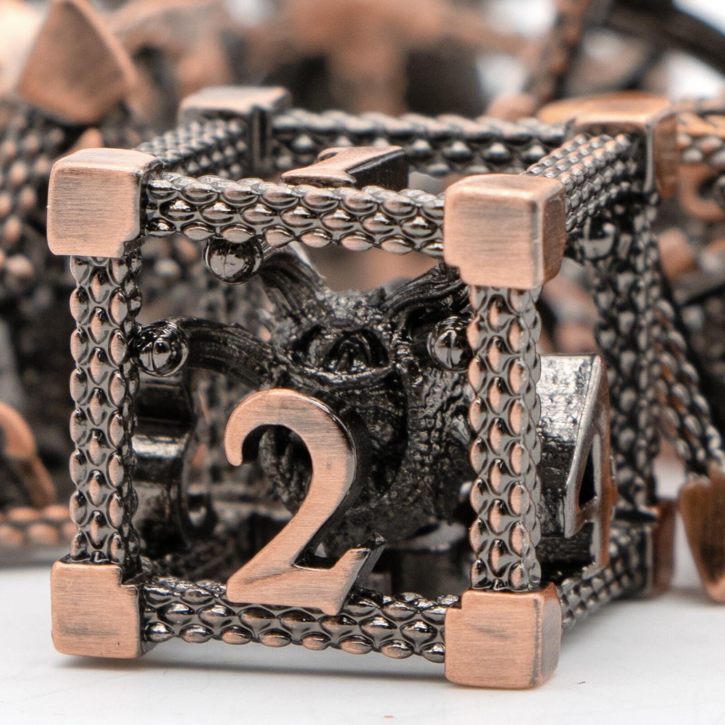 Beholder Dice,HNCCESG DND Dice of 7 Piece Dice Set,Dice Set D&D Metal for Dungeons and Dragons Dices or D and D Dice,RPG Role Pl