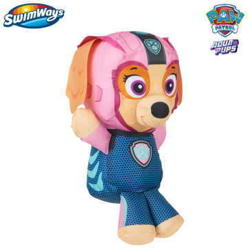 SwimWays Swim Huggable AquaPups Skye Toy, Floating Stuffed Animal for Kids, 1 Size, Plastic, Bath & Beach Fun