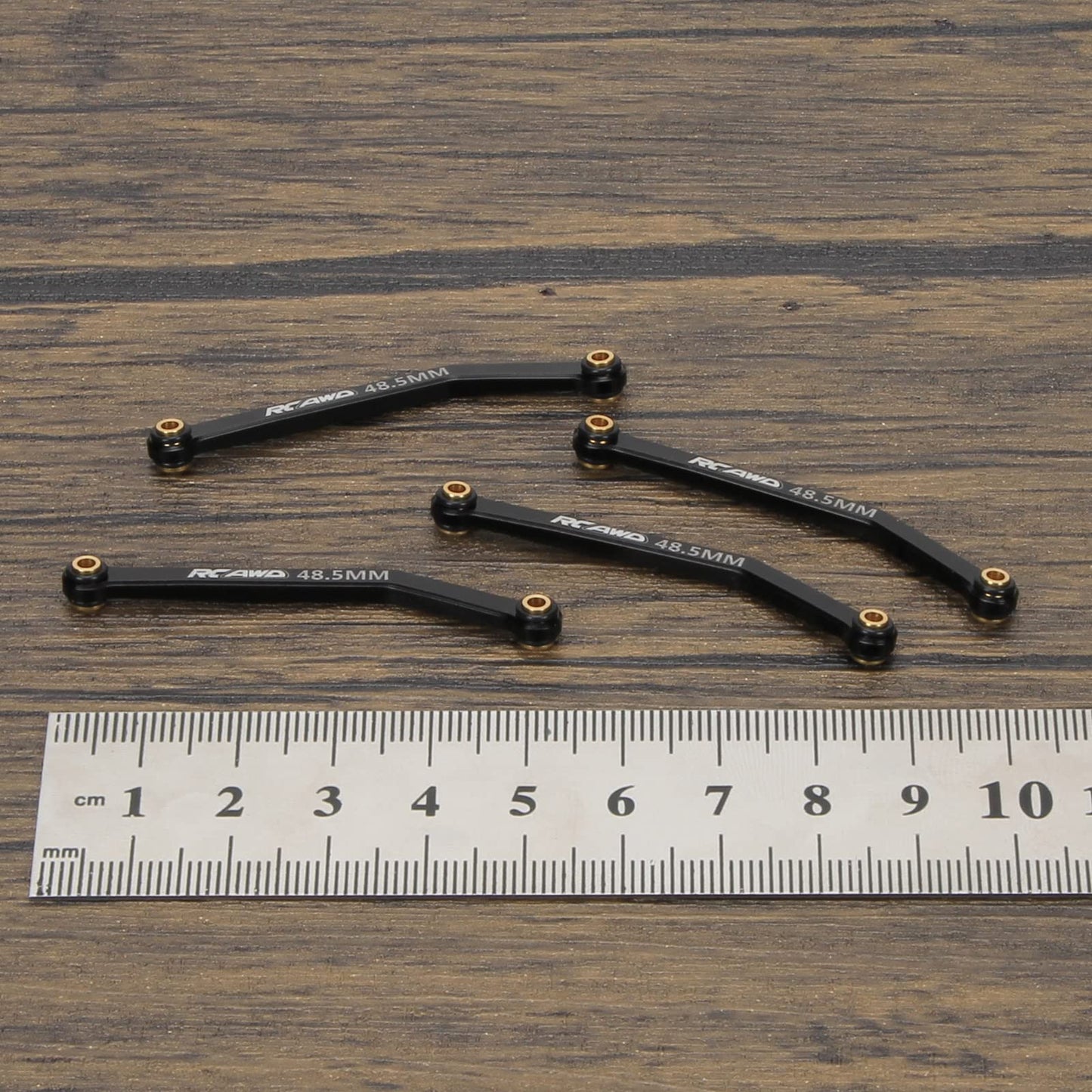 RCAWD RC Linkage for FMS EAZYRC ROC Hobby FCX24 1/24 Crawlers Upgrades Toe Link 48.5mm, Front Rear Tie Rod Parts for #C3028 Blac