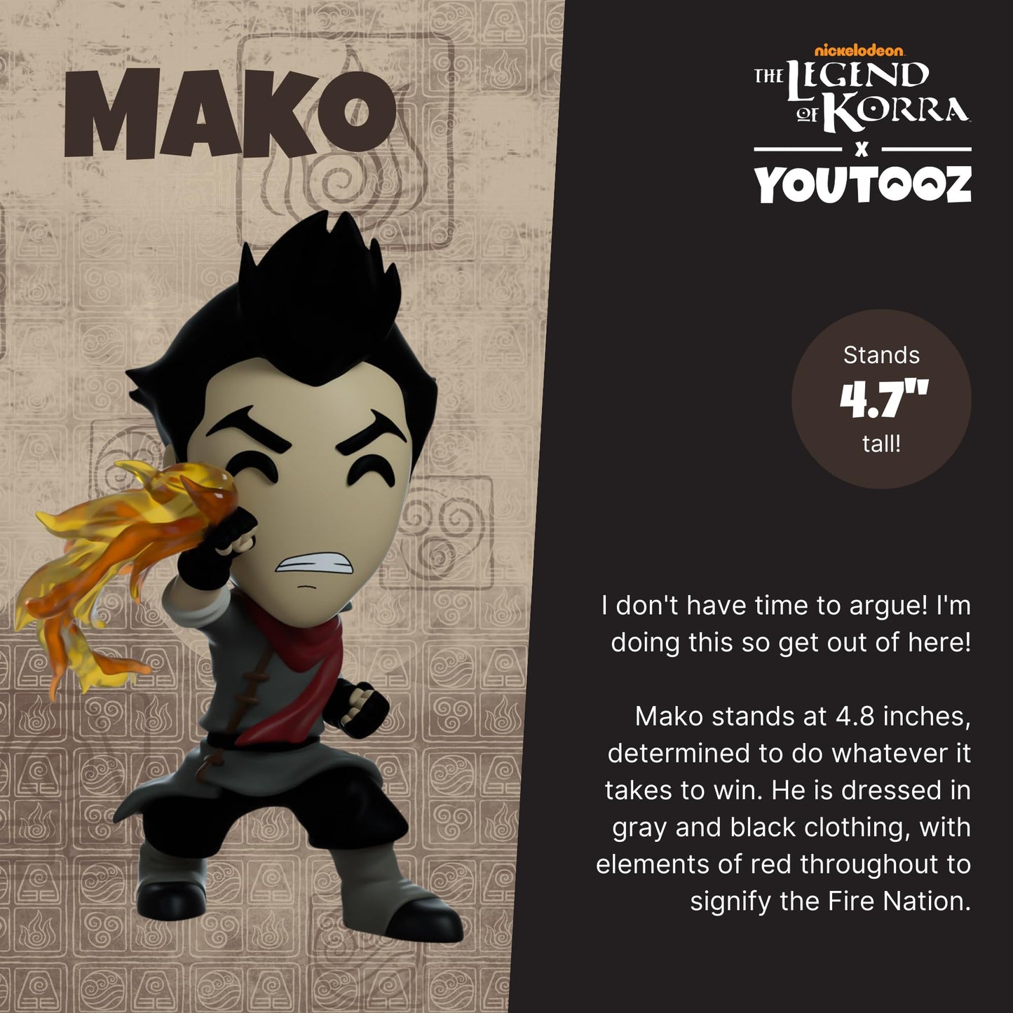 Youtooz Mako 4.8 Vinyl Figure - Legend of Korra Collection