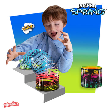 Super Spring - Ocean from Deluxebase. 2.5 Inch Sealife Rainbow Spring Toy. Sealife Slinky Toy and Rainbow Fidget Toy. Great Educ