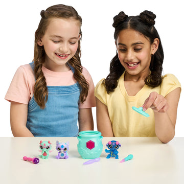 Magic Mixies Mixlings Shimmer Magic Mega 4 Pack, Magic Wand Reveals Magic Power, Powers Unleashed Series, For Kids Aged 5 And Up, Multicolor (14692)