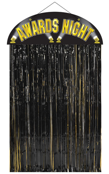 Beistle Awards Night Door Curtain, 4-Feet 6-Inch by 3-Feet