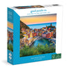 Cinque Terre 500 Piece Jigsaw Puzzle From Good Puzzle Co. - Beautiful Puzzles That Give Back To You And The Planet, 100% Recycled Fsc Paper, Enjoyable Activity For Family And Friends, Great Gift Idea