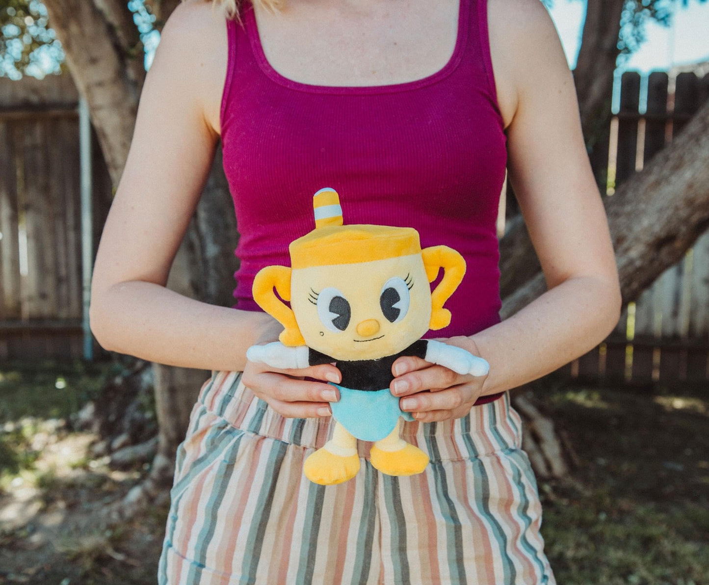 Toynk Cuphead Ms. Chalice Plush Toy | 8-Inch Soft Stuffed Animal | Officially Licensed Collectible