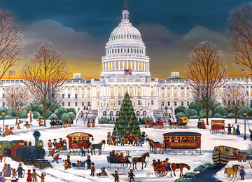 EuroGraphics Christmas at The Capitol 300 Piece Puzzle - Cardboard, Family Fun, Model 8300-5403