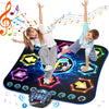 Dance Mat, 2024 Light Up 8-Button Dance Pad With Wireless Bluetooth, Flowing Light Control System With Stands, Kids Music Toys B