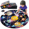 Synarry Solar System Floor Puzzles For Kids Ages 4-8, Large 70 Piece Jigsaw Puzzles For Kids Ages 4-6, Space Planet Astronaut Toys Gifts Puzzles For 3-5 5-7 8-10 Years Old Toddlers Boys Girls Children