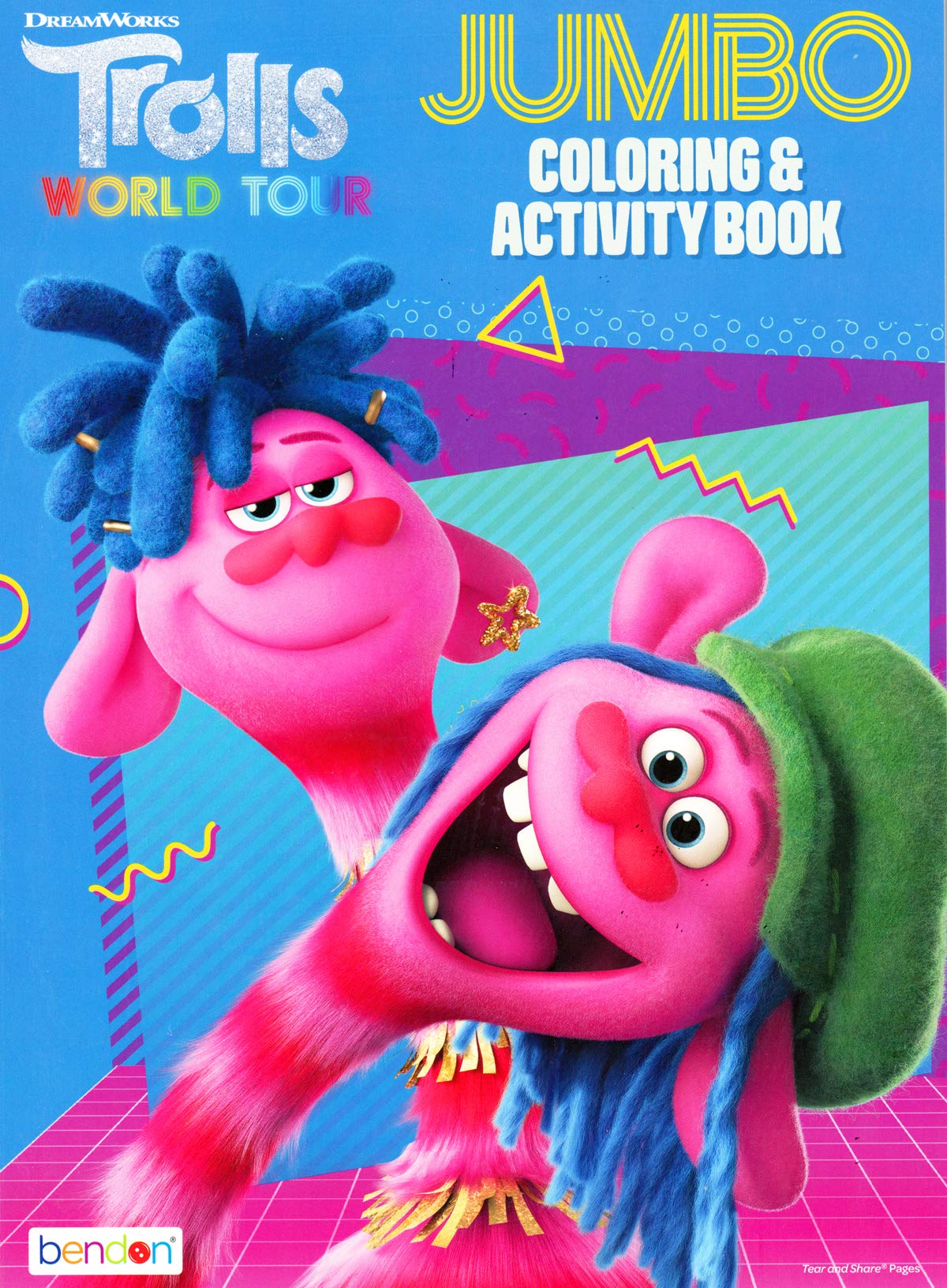 Dreamworks Trolls Coloring And Activity Books Bundle With Coloring Book, Activity Pack, Stickers, And More