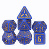 HDdais DND Dice Set, 7 Die Polyhedral Dice Set D&D for MTG Dungeons and Dragons Role Playing Game(Blue)