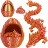 iBuddy 3D Printed Dragon Eggs Surprise Dragon Eggs Fidget Toys for Kids Articulated Crystal Dinosaur Fidget Toy for Kids Birthdays Halloween Christmas Decorations Gifts for Girls Boys
