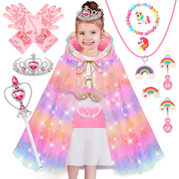 Yaoobey Princess Dress Up Clothes For Girls 4-6,Unicorn Princess Easter Costumes Toys For Girls 3 4 5 6 7 Year Old Christmas Bir