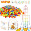 Creative Straw Stem Building Toys 450Pcs Aged For 3-5 5-7 Preschool Kids Constructor Toy Thin Tube Toy Diy Educational Interlock