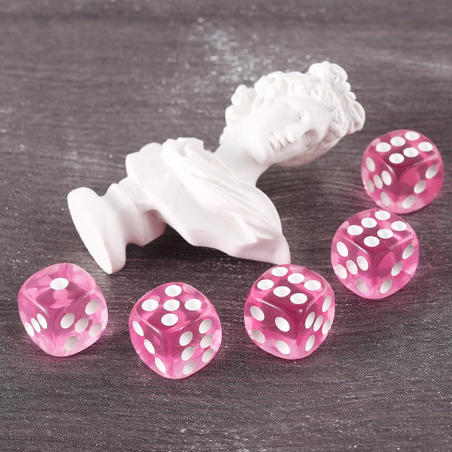 24 of Pack 16MM 6 Sided Dice Set,Translucent Colors D6 Game Dice Set, 6 Sided Standard Dices for Yahtzee, Bunco or Teaching Math