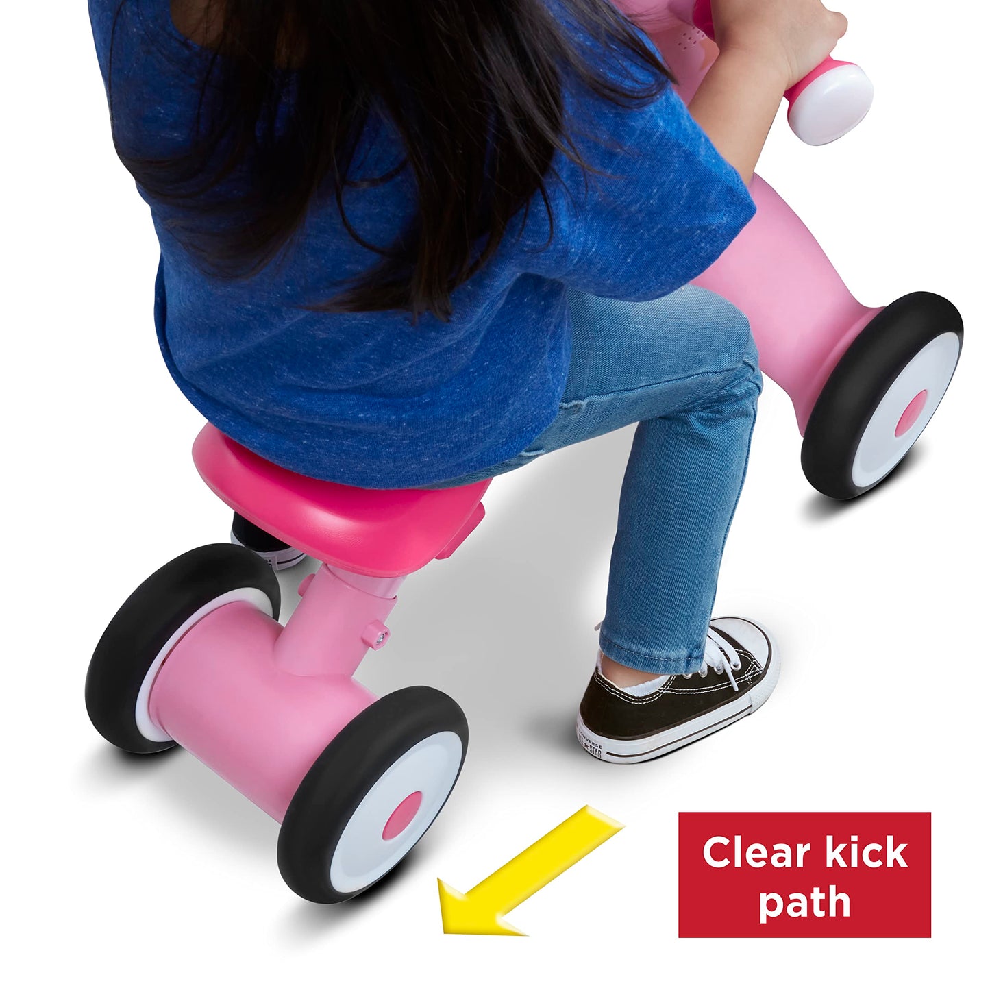 Radio Flyer Lil' Racers: Sparkle The Unicorn Ride On Toy, For Ages 1-3,Pink