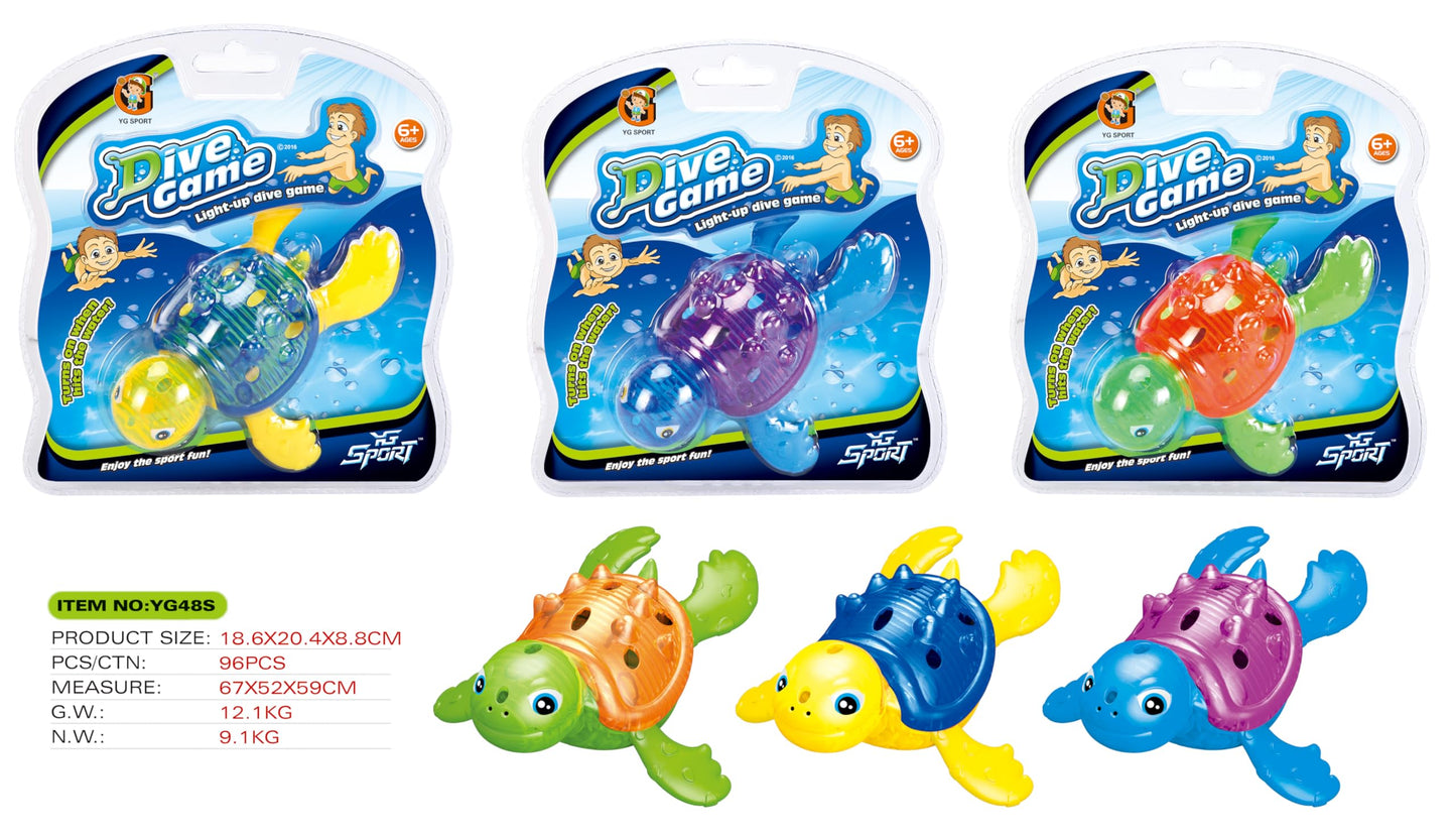 Doadw Pool Toys Duck Diving Rings Diving Sticks (Turtle)