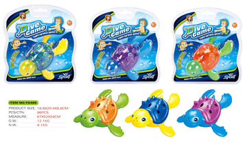 Doadw Pool Toys Duck Diving Rings Diving Sticks (Turtle)