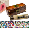 Handmade Kaleidoscope With Wooden Box, Educational Vintage Collection, Antique Birthday Gift Kaleidoscope D Cor Solid Brass 5.5