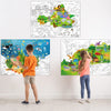 Funrous Set of 3 Jumbo Giant Coloring Poster 45 x 32 Inch Large Table Wall Size Coloring Sheets with Zoo Animal, Ocean Creature,