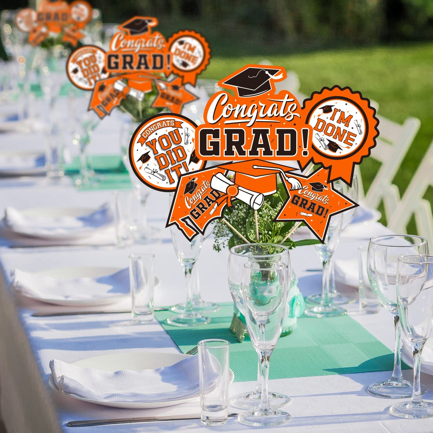 30Pcs Graduation Party Decorations Class Of 2024 Congrats Grad Table Centerpiece
