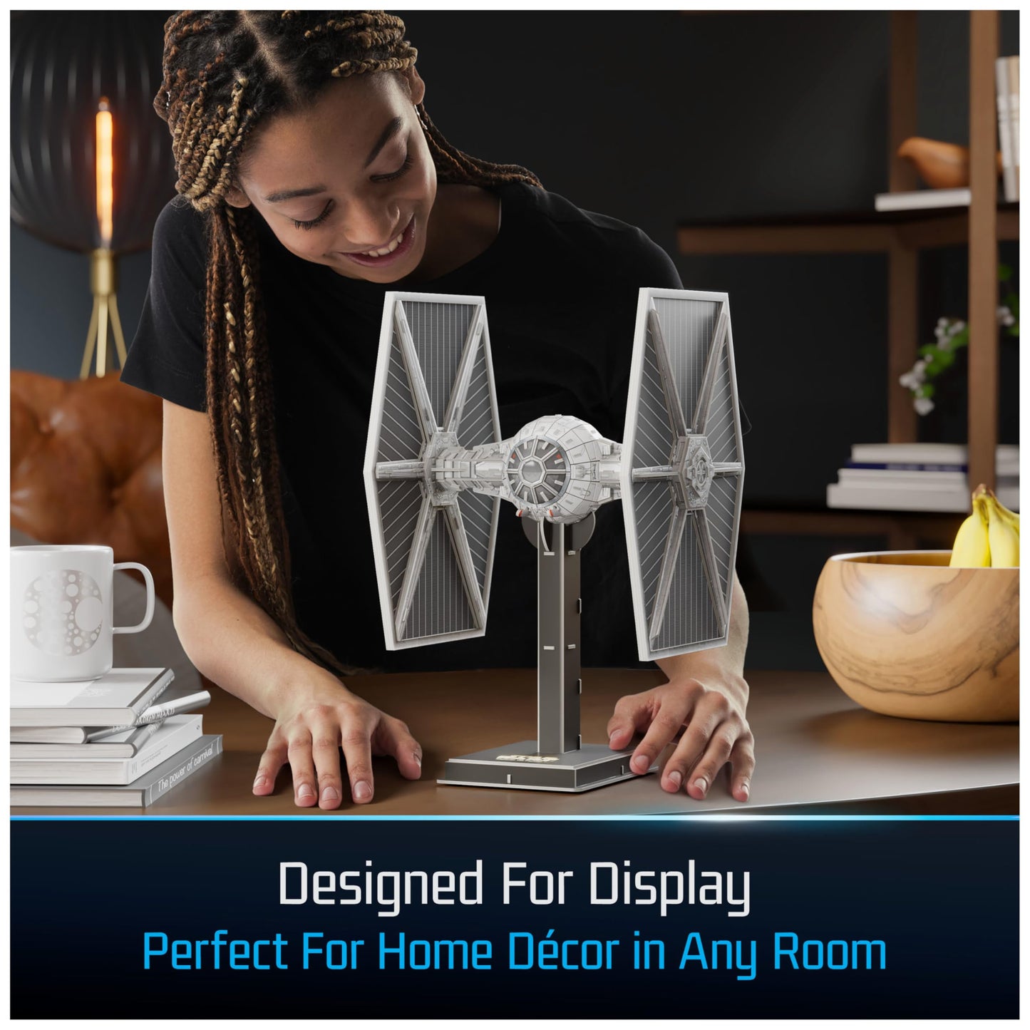 4D Build, Star Wars Imperial Tie Fighter 3D Model Kit 120 Pcs, Star Wars Toys, Desk D Cor, Star Wars Collectible, 3D Puzzles Fo