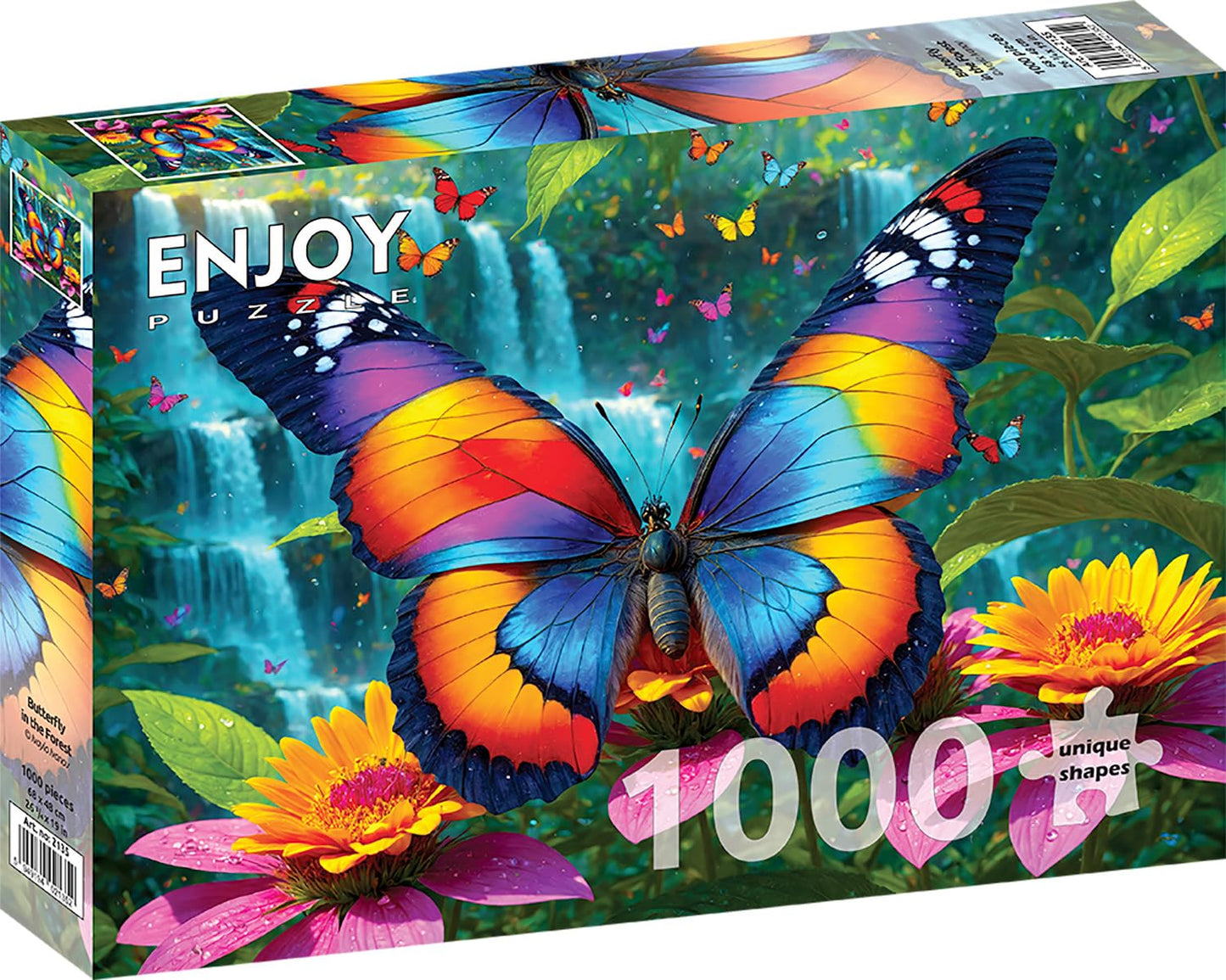 1000 Pieces Jigsaw Puzzle - Matte Finish, Soft Touch, Easy to Assemble, Tight Fit, Vivid Colors, Missing Pieces Service - Rainbo