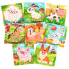 Zeoddler Wooden Puzzles for Toddlers, 8 Pack Farm Animal Jigsaw Puzzles for Kids3-5, 9 Pieces Preschool Learning Activities, Lea