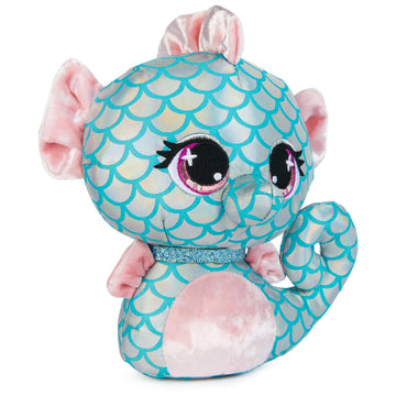 Gund P.Lushes Designer Fashion Pets Mel Dives Premium Seahorse Stuffed Animal, Pink And Teal, 6