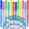 Giftexpress 24 Pcs Big Bubble Wands And Solution - 14.6'' Large Bubble Wands And Bubble Refills Solution For Easter, Pool, Beach