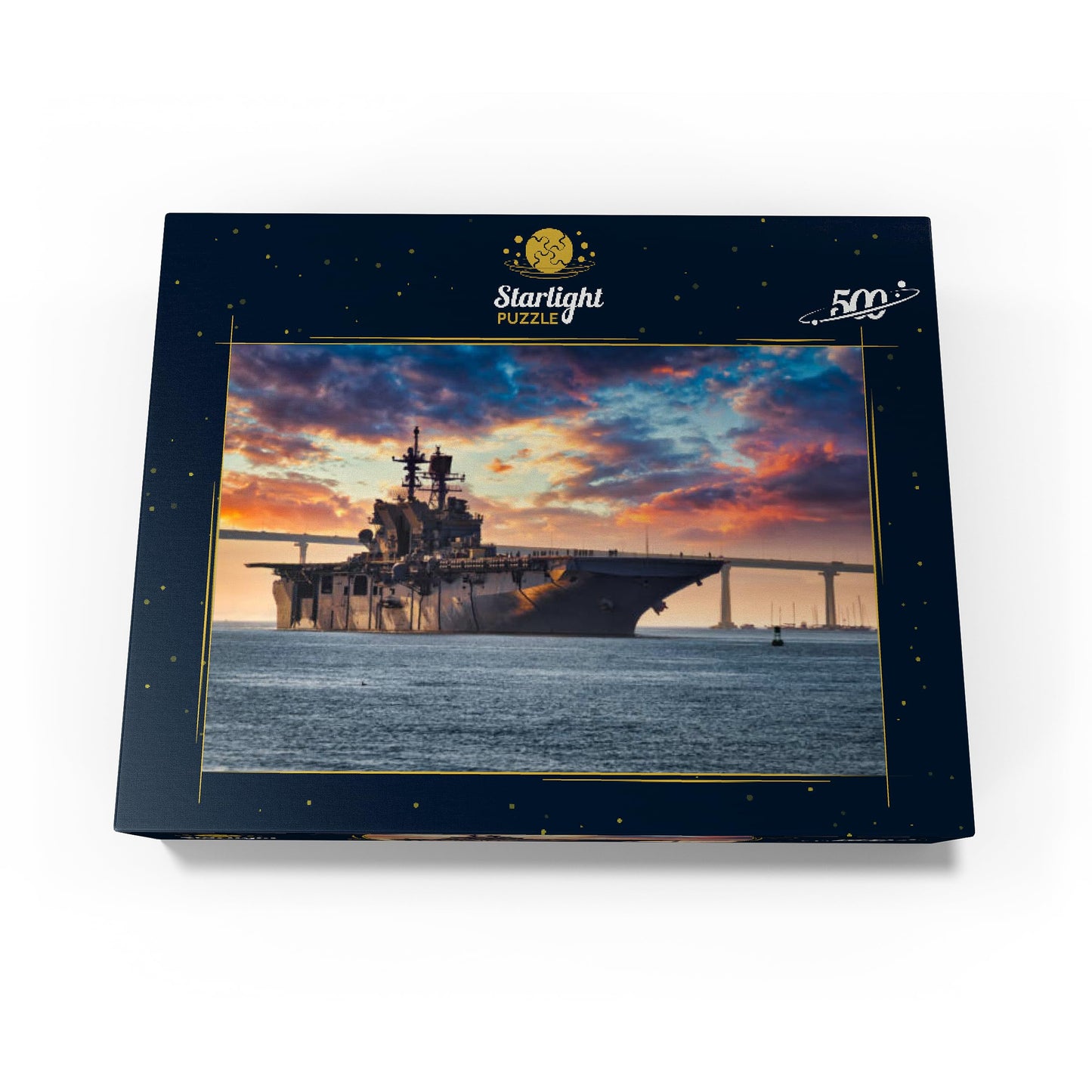 Mypuzzle A U.S. Navy Ship Leaves San Diego Bay And Heads Into The Pacific Ocean - Premium 500 Piece Jigsaw Puzzle For Adults