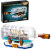Allupal Titanic Ship In A Bottle Creator Expert Building Kit, Collectible Display Model Set, Creative Gift Toy For Adults And Te